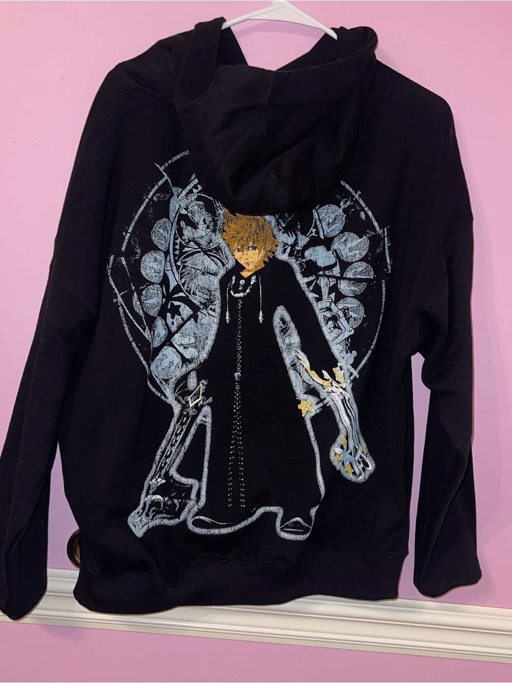 RARE kingdom hearts 2 organization 13 Roxas Disney sweatshirt hoodie jacket
